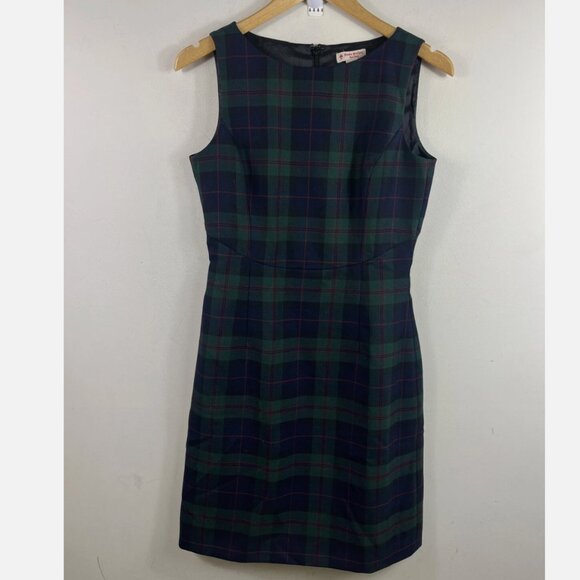 Brooks Brothers Red Fleece ❣️ Tartan Plaid Wool Sleeveless Dress - Picture 2 of 6